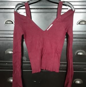 Burgundy top